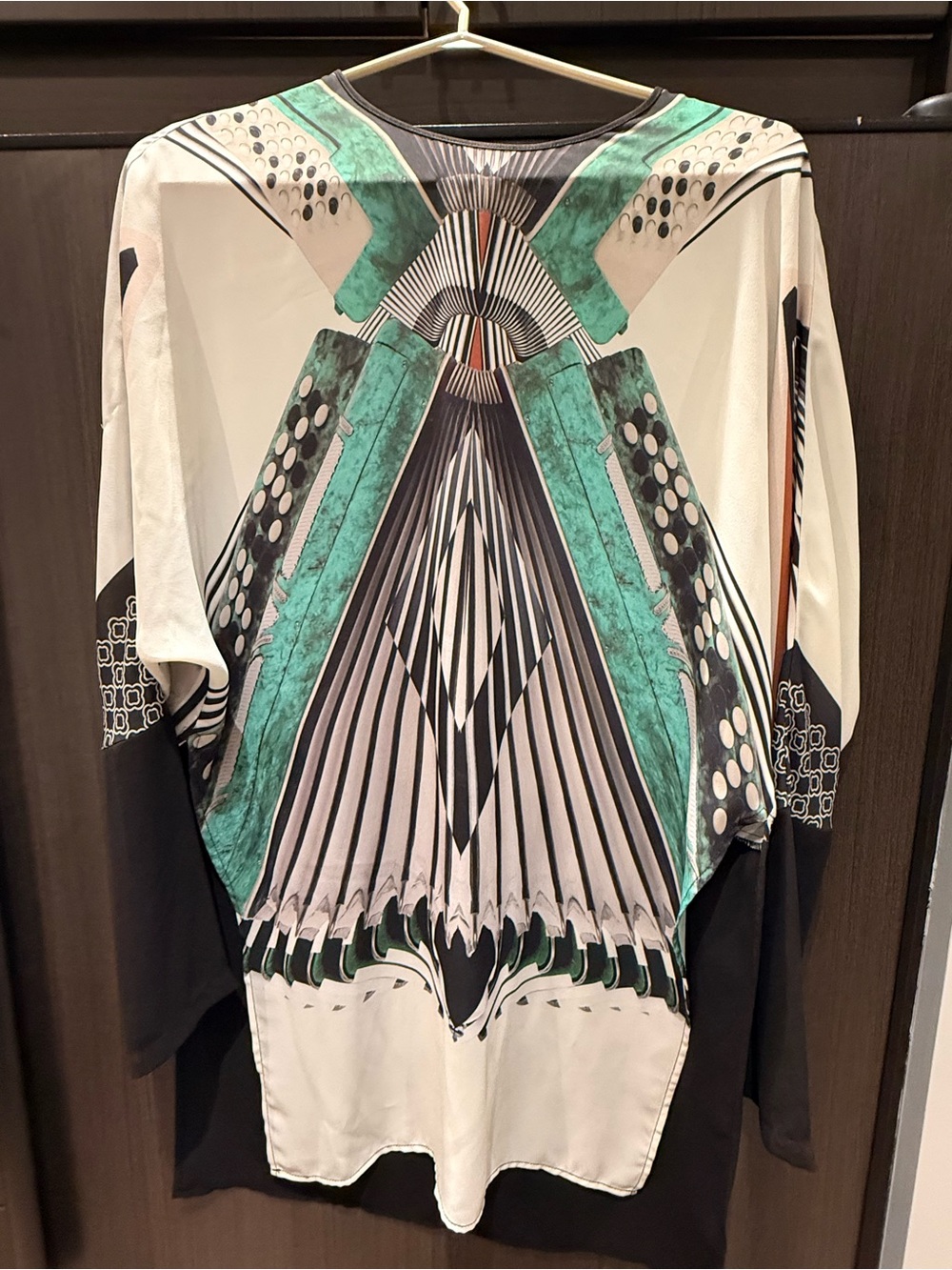 Clover Canyon Abstract Geometric Print Shirt Dress
